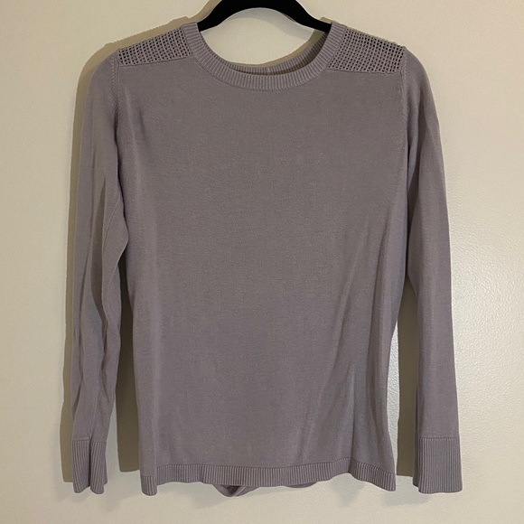 Lululemon Back to Balance Long Sleeve Sweater Light Purple - Picture 4 of 6